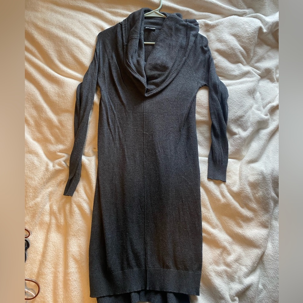Dark grey Express sweater dress